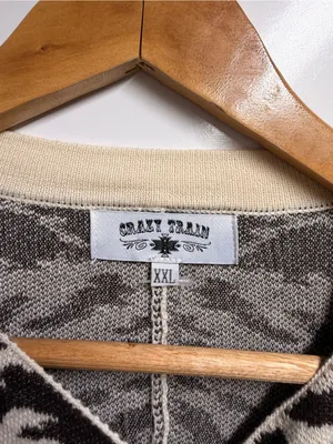 Crazy train top hand cardigan sizes XXL NEW thumbnail 5