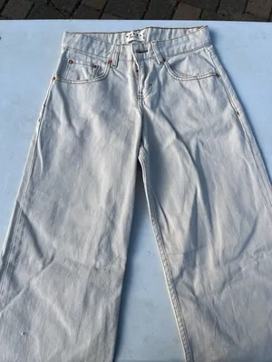 Motel Rocks Wide Leg Jeans in Light Gray thumbnail 1