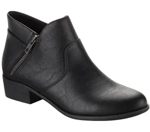 NWT Sun + Stone Womens Adelinee Faux Leather Ankle Boots 10017856000 Black 5M thumbnail 1