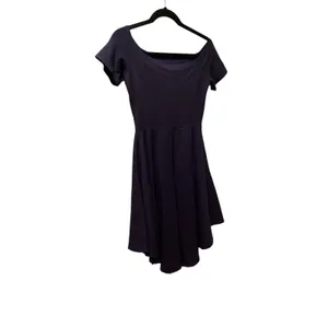 Sarin Mathews Off The Shoulder Dress Short Sleeve Navy Blue Asymmetrical Small thumbnail 4