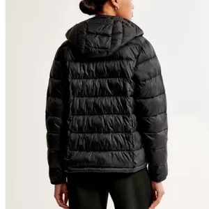 ABERCROMBIE & FITCH Lightweight Packable Puffer Black Large thumbnail 2