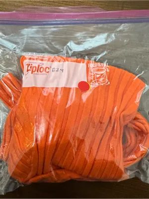 Orange ribbed long sleeve sweater Size XS thumbnail 4