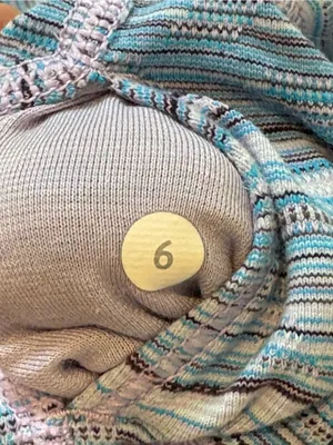 Lululemon Women’s Wunder Under Leggings Size 6 High Rise Blue Purple Stripes Gym thumbnail 5
