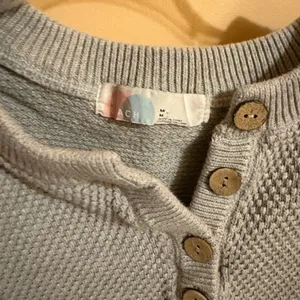 Free People Beach Hailee Waffle Knit Henley Sweater in Salt Water Khaki thumbnail 6