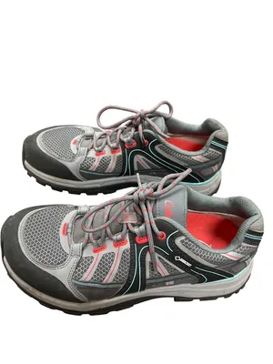 Cabelas Gortex Vibram wms gray low top hiking trail sneakers sz 9M SKU 10,011 thumbnail 4