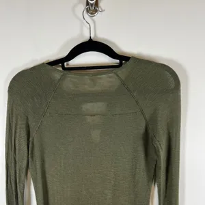 Intimately Free People Olive‎ Green Strappy V-Neck Long Sleeve Top Medium Boho thumbnail 8
