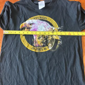 Vintage Y2K Sturgis 2001 rolled sleeve t-shirt Size Medium thumbnail 3