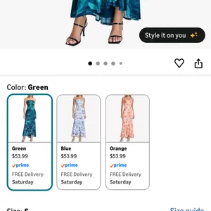 Amazon Teal floral bodycon dress thumbnail 4
