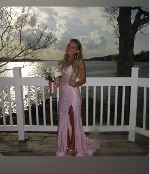 Sherri Hill Prom Dress Pink thumbnail 2
