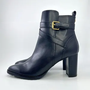 Giani Bernini Ninha Booties Size 10 Black Block Heel Buckle Dress Boots NWOB thumbnail 6