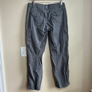 Kuhl gray heathered pants straight leg women's size 12 regular comfort nylon thumbnail 7