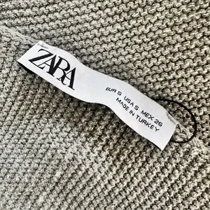 NWT Zara Metallic Silver Open Back Knit Top thumbnail 7