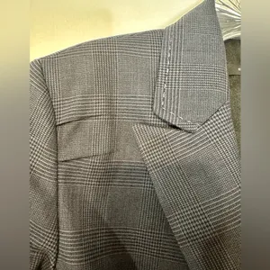 Elie Tahari Single Button Wool Blend‎ Women's Size 4 Blazer Charcoal Business thumbnail 5