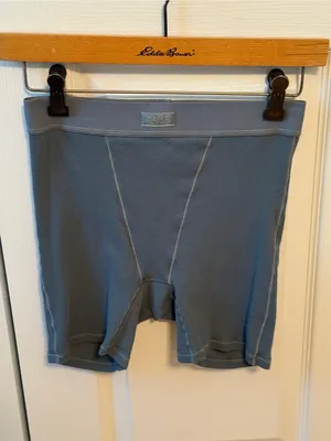 Skims Cotton Rib Boxer Shorts in Kyanite thumbnail 2