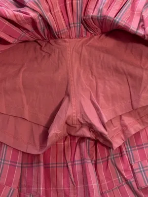 Maeve X-Large Skirt Anthropologie Basque Waist Flirty Mini Pink Combo plaid NWT thumbnail 11