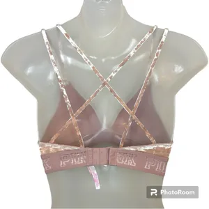 PINK Victoria’s Secret Pink Velvet Unlined Bralette Size XS thumbnail 2