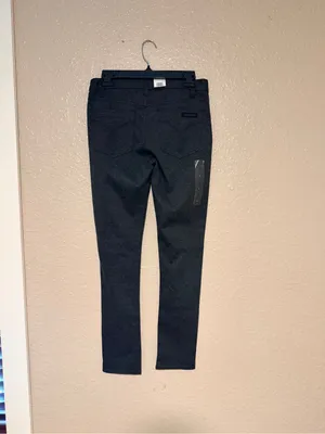 New Calvin Klein Jeans Slim Skinny Pants in Dark Gray thumbnail 2