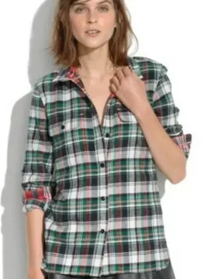 Madewell Ex-Boyfriend Flannel Shirt S Plaid thumbnail 1