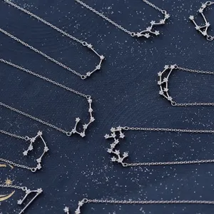 925 Silver Cancer Zodiac Necklace thumbnail 4