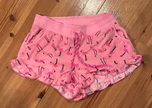 Betsy Johnson Pink Flamingo PJ Shorts thumbnail 1