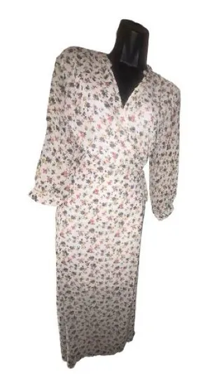 Lush Multicolor Floral Dress large wrap dress thumbnail 1