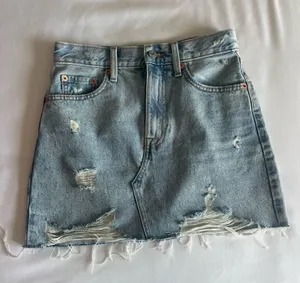 Mango Jean skirt distressed thumbnail 1