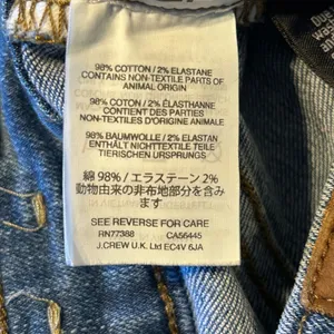 Madewell 9‎ High Rise Skinny Crop Jeans Size 23 Raw Hem Blue Denim thumbnail 3