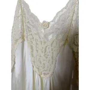 Val Mode Lingerie Vintage Peignor Set Ivory / Cream thumbnail 10