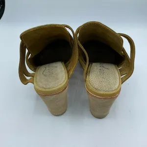 Free People Womens Byron Camel Tan Almond Toe Slide Block Heel Mule Sandal 7 thumbnail 7