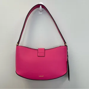 Versace Virtus Leather Shoulder Bag in Pink - NWT thumbnail 2