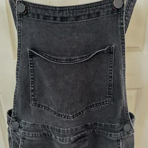 BDG washed black denim overalls thumbnail 4