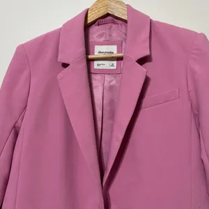 Abercrombie & Fitch Bubblegum Pink Suit Blazer Size XS thumbnail 4
