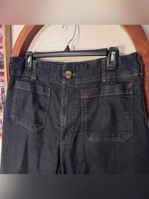 Anthropologie Maeve Colette High-Rise Wide-Leg Cropped Jeans thumbnail 4