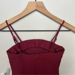 Altar’d State NWT Burgundy Spaghetti Strap Mini Dress Size XS thumbnail 8