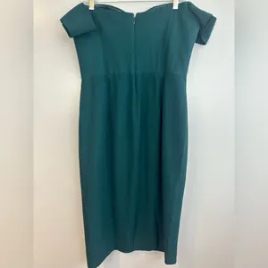 Dress the Population Bailey Pine Green Off the Shoulder Sheath/Bodycon Dress XL thumbnail 7