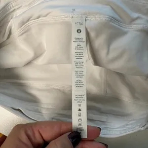 Lululemon Pace Rival Skirt Tall Womens 10 White Pleated Tennis Skort Activewear thumbnail 6