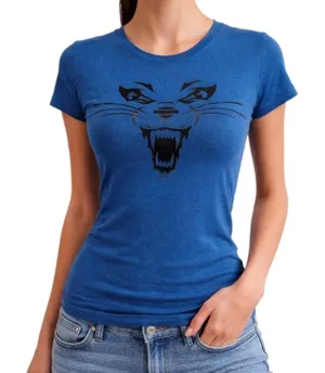 Harley-Davidson Blue Graphic Tee Medium Fitted Cotton Motorcycle Shirt thumbnail 1
