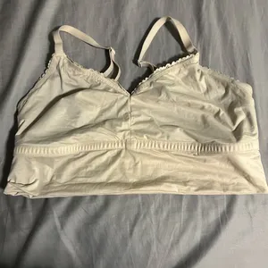 Aerie Nude Long Line Lace Trim Bralette Size XL thumbnail 5