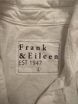 Frank & Eileen Popover Henley Crisp White Cotton | L | Designer Preppy thumbnail 6