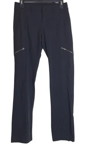 Athleta Metro jogger Pants Women's Straight Leg Zipper Pockets Black‎ Size 0 thumbnail 1