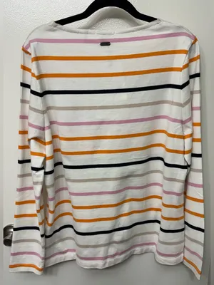 NWT Barbour Hawkins Stripe Cotton Sweater | Long Sleeve Knit Size 10 thumbnail 2