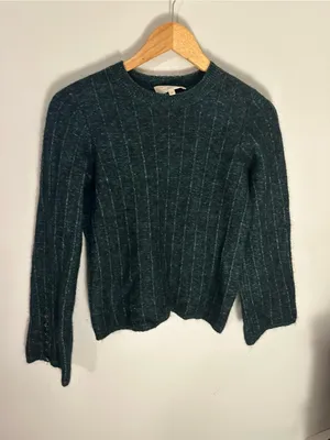 Sezane Joyce Jumper emerald small wool thumbnail 3