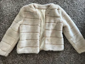 Faux Fur Jacket Tan thumbnail 6