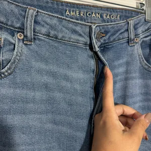 American Eagle Stretch High Rise Mom Jean Sz 18 90s Minimalist Casual‎ Normcore thumbnail 7