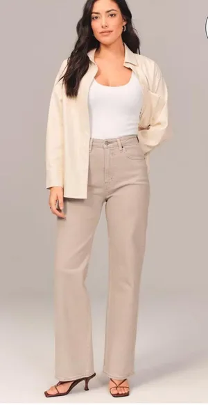 Abercrombie The 90’s Relaxed Jean High Rise thumbnail 1