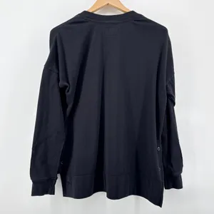 The Normal‎ Brand Puremeso Split Side Overshirt Black High-Lo Rivet Detail Small thumbnail 8