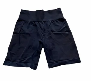 Pursue Fitness Women's Black High-Waist Athletic Shorts thumbnail 1