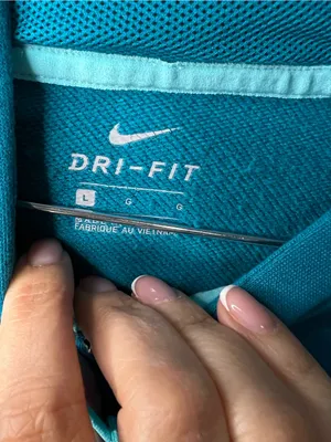 Nike Essentials Teal Blue Full Zip Hooded Athletic Sweatshirt Hoodie thumbnail 6