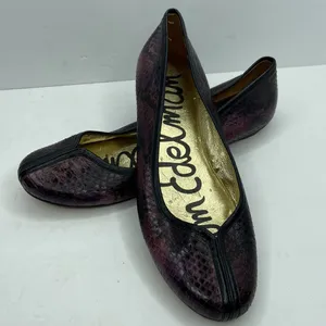 Sam Edelman Snakeskin Leather Ballerina Flats Size 8M thumbnail 15