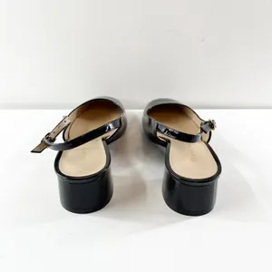 Stuart Weitzman Maeve Slingback Pump Heels Patent Leather Black 9.5 thumbnail 8